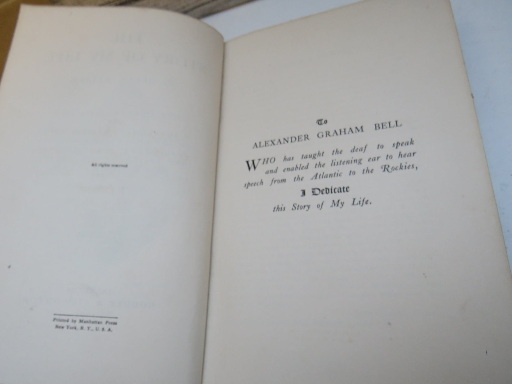 The Story of My Life By Helen Keller 1903 book image 5