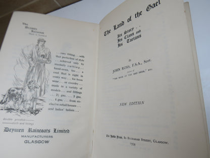 The Land of the Gael Its Story, Its Clans, and Its Tartans By John Ross 1934 book image 4