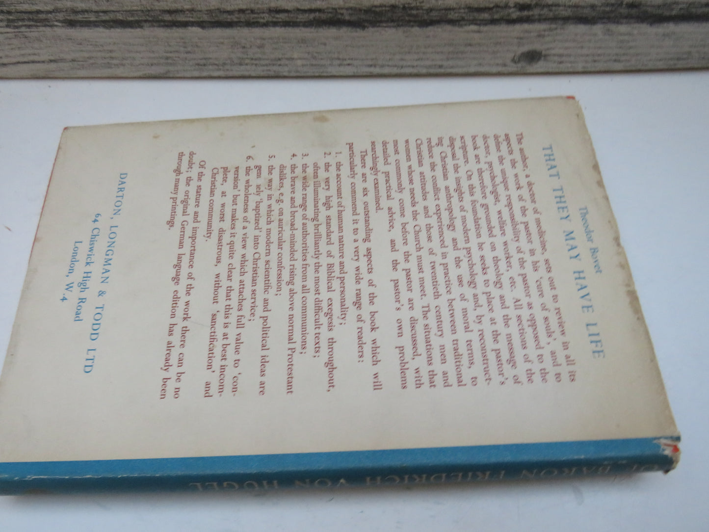 Spiritual Counsels and Letters of Baron Friedrich Von Hugel Edited and Introductory Essay By Douglas book image 2