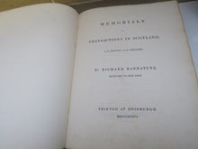 Load image into Gallery viewer, Memorials of Transactions in Scotland, 1569-1573 by Richard Bannatyne, 1836
