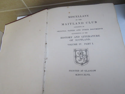Miscellany of the Maitland Club Consisting of Original Papers and Other Documents illustrative of th book image 3