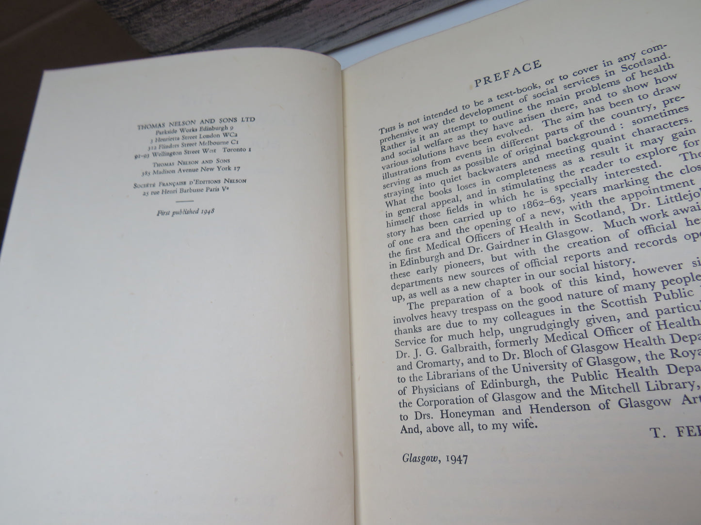 The Dawn of Scottish Social Welfare A Survey From Medieval Times To 1863 By Thomas Ferguson 1948