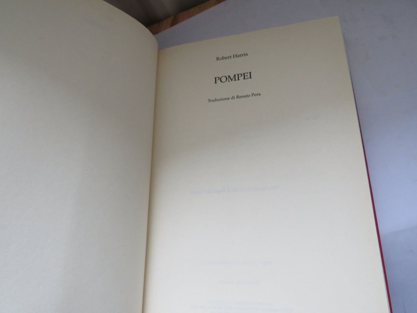 Pompei By Robert Harris 2003 Italian Book