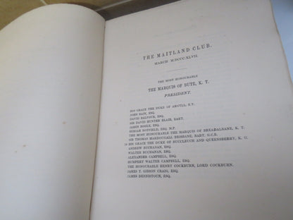 Miscellany of the Maitland Club Consisting of Original Papers and Other Documents illustrative of th book image 6