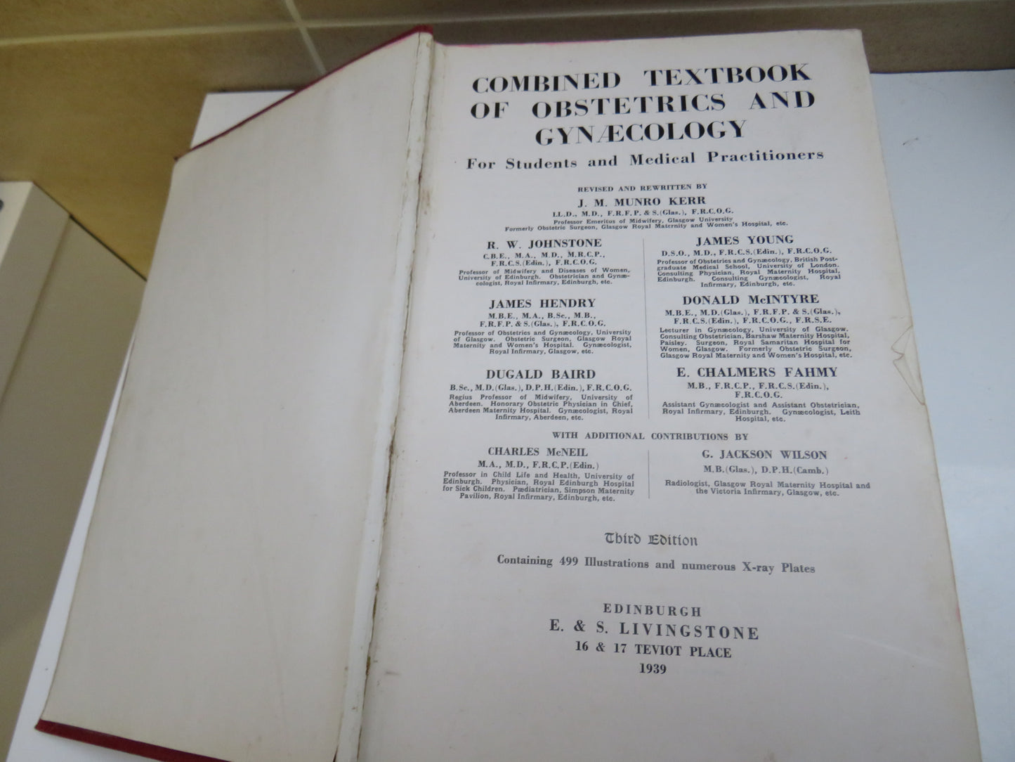 Combined Textbook of Obstetrics and Gynaecology for Students and Medical Practitioners, 1939