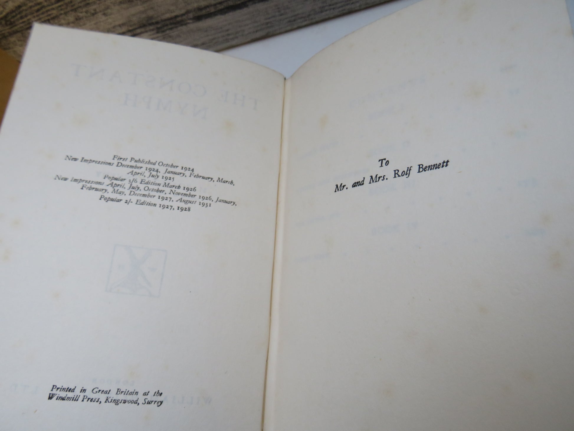 The Constant Nymph By Margaret Kennedy 1931 book image 4