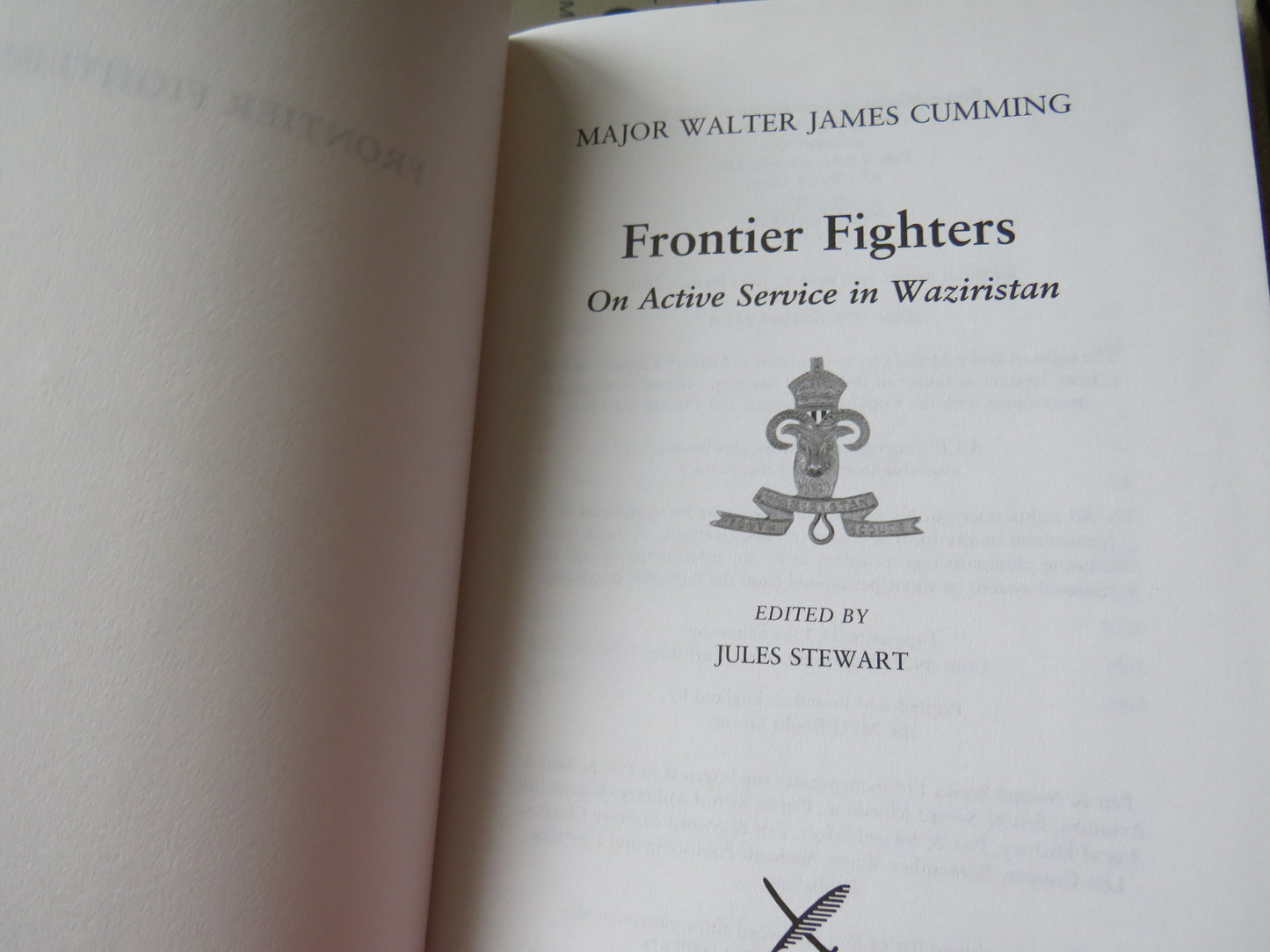 Frontier Fighters On Active Service In Waziristan By Major Walter James Cumming 2010