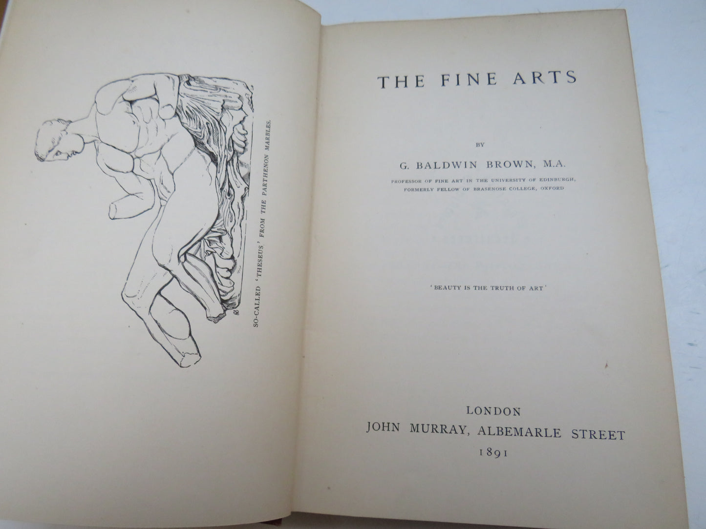 The Fine Arts By G. Baldwin Brown 1891 book image 3
