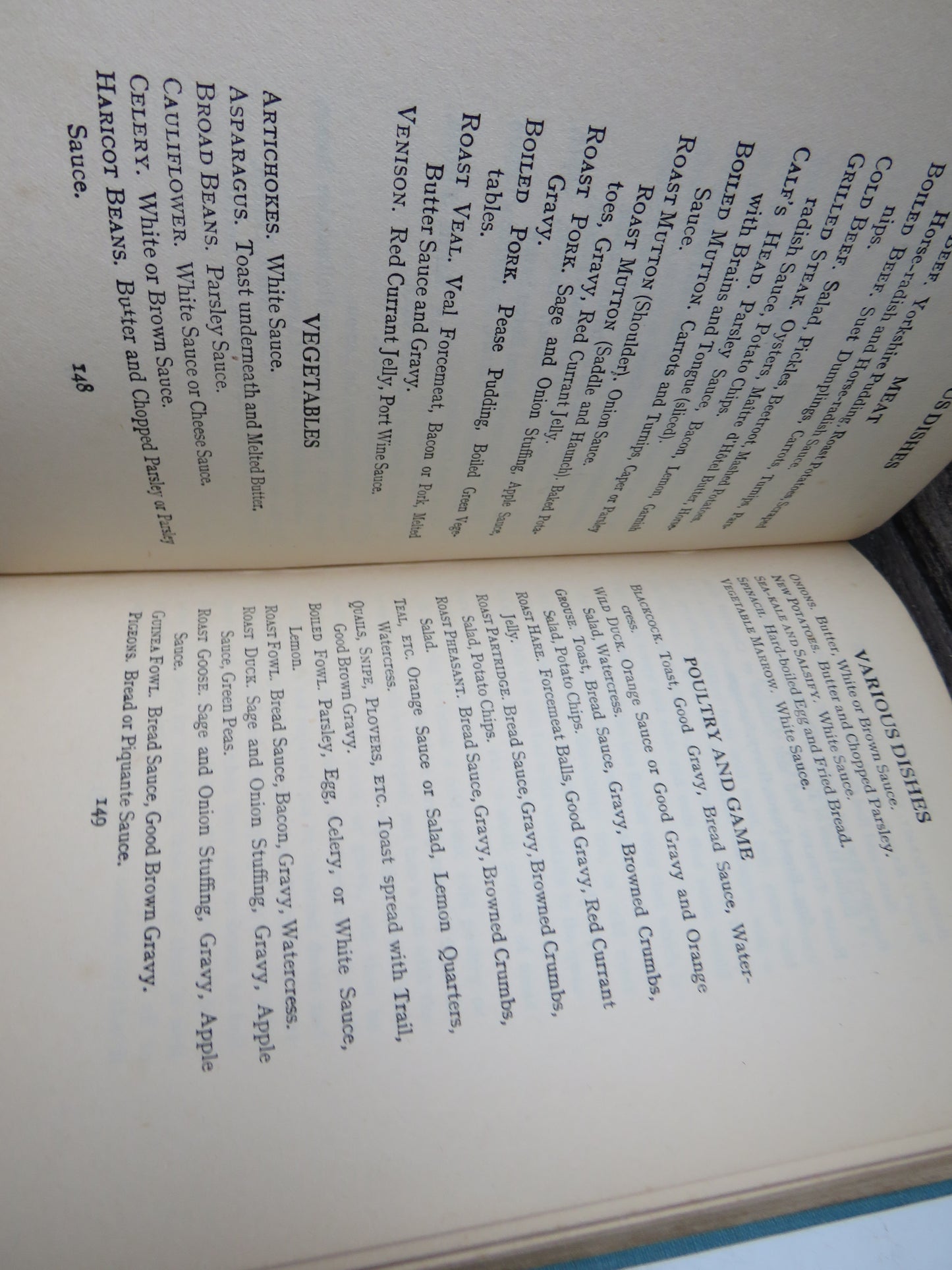 A Year's Dinners 365 Seasonable Dinners With Instructions For Cooking A Handy Guide-Book For Worried Housekeepers By May Little