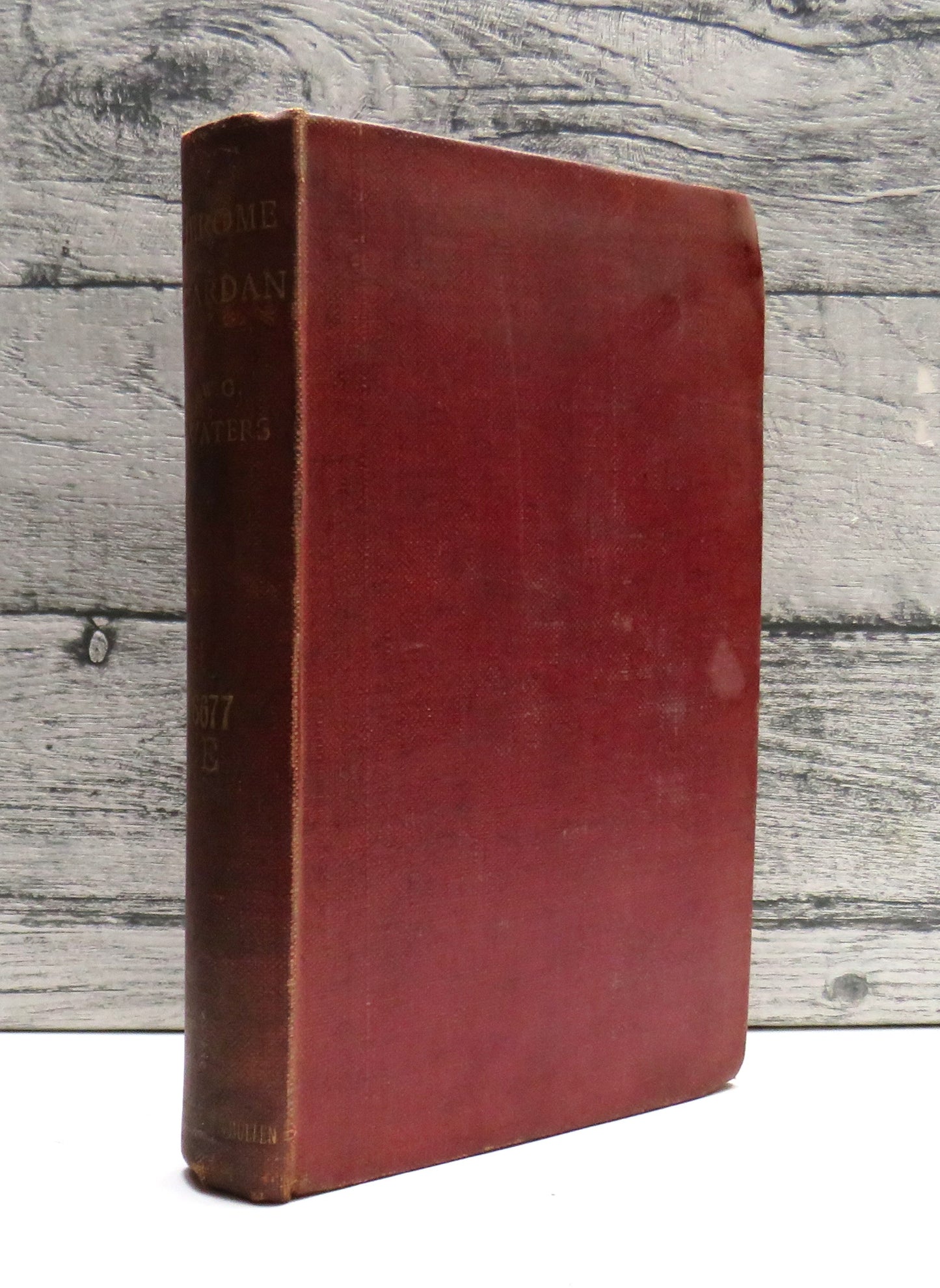 Jerome Cardan A Biographical Study By W.G. Waters 1898 1st Edition Antique Book