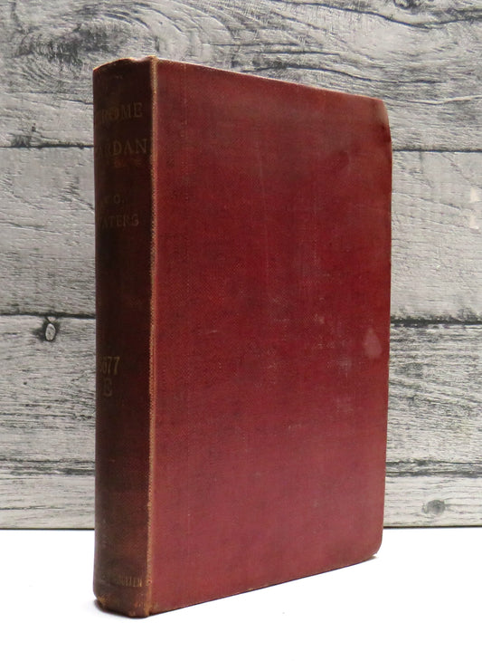 Jerome Cardan A Biographical Study By W.G. Waters 1898 1st Edition Antique Book