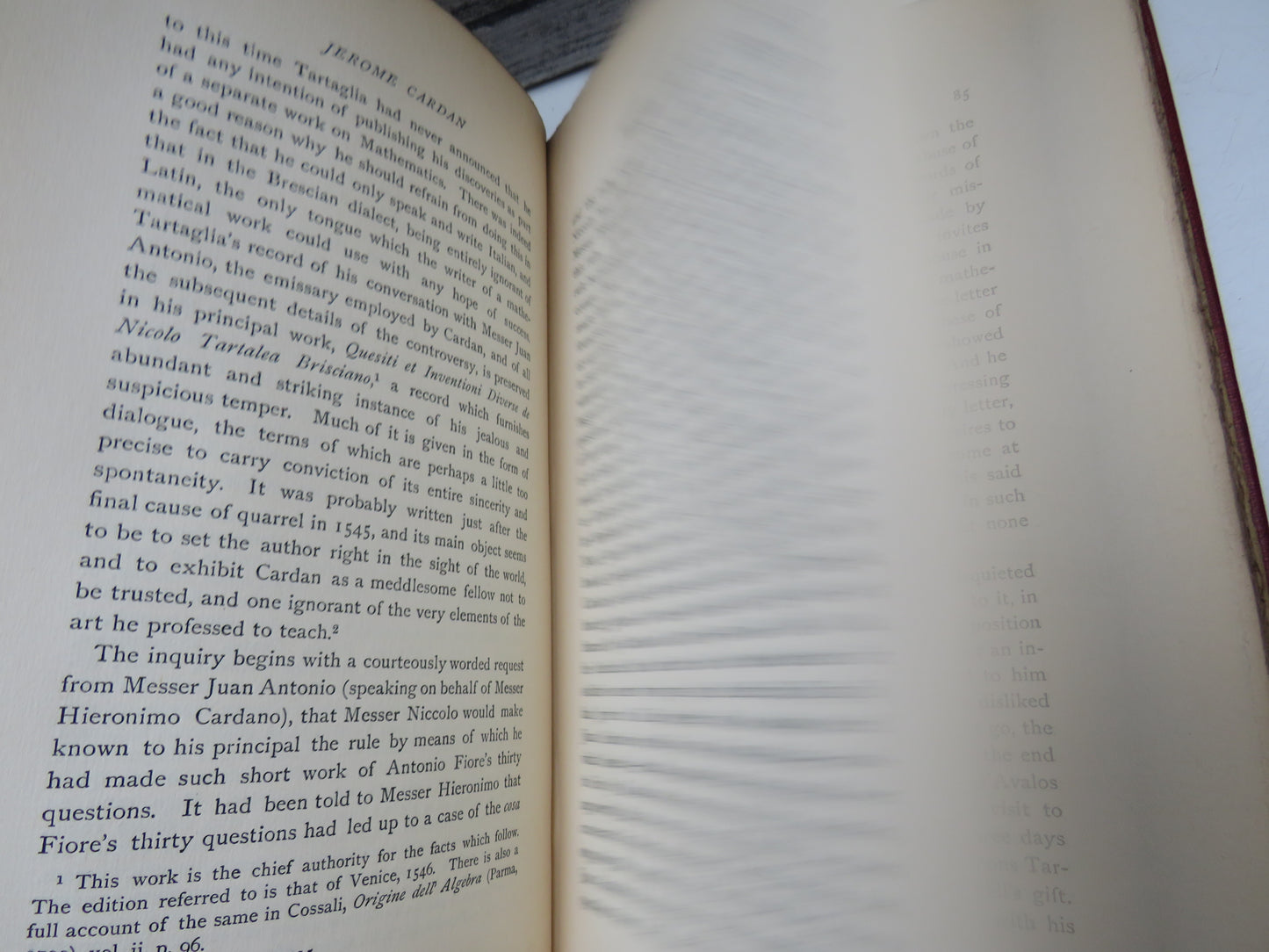 Jerome Cardan A Biographical Study By W.G. Waters 1898 1st Edition Antique Book