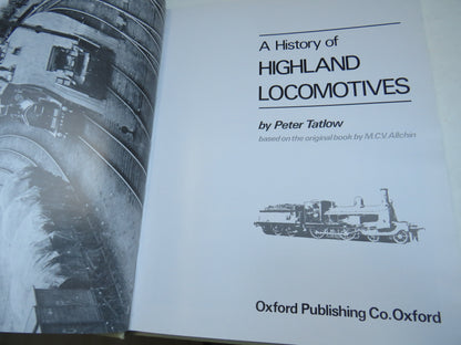 A History of Highland Locomotives By Peter Tatlow 1979 book image 3