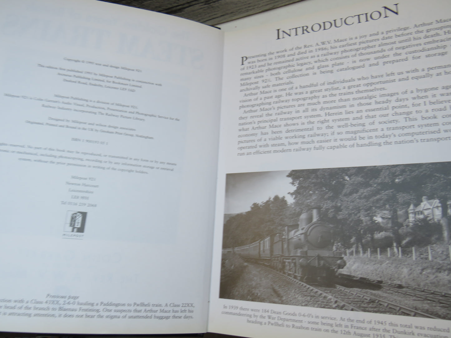 The Golden Years of British Steam Trains By Colin Garratt On The Work of The Rev. A. W. V. Mace 1995