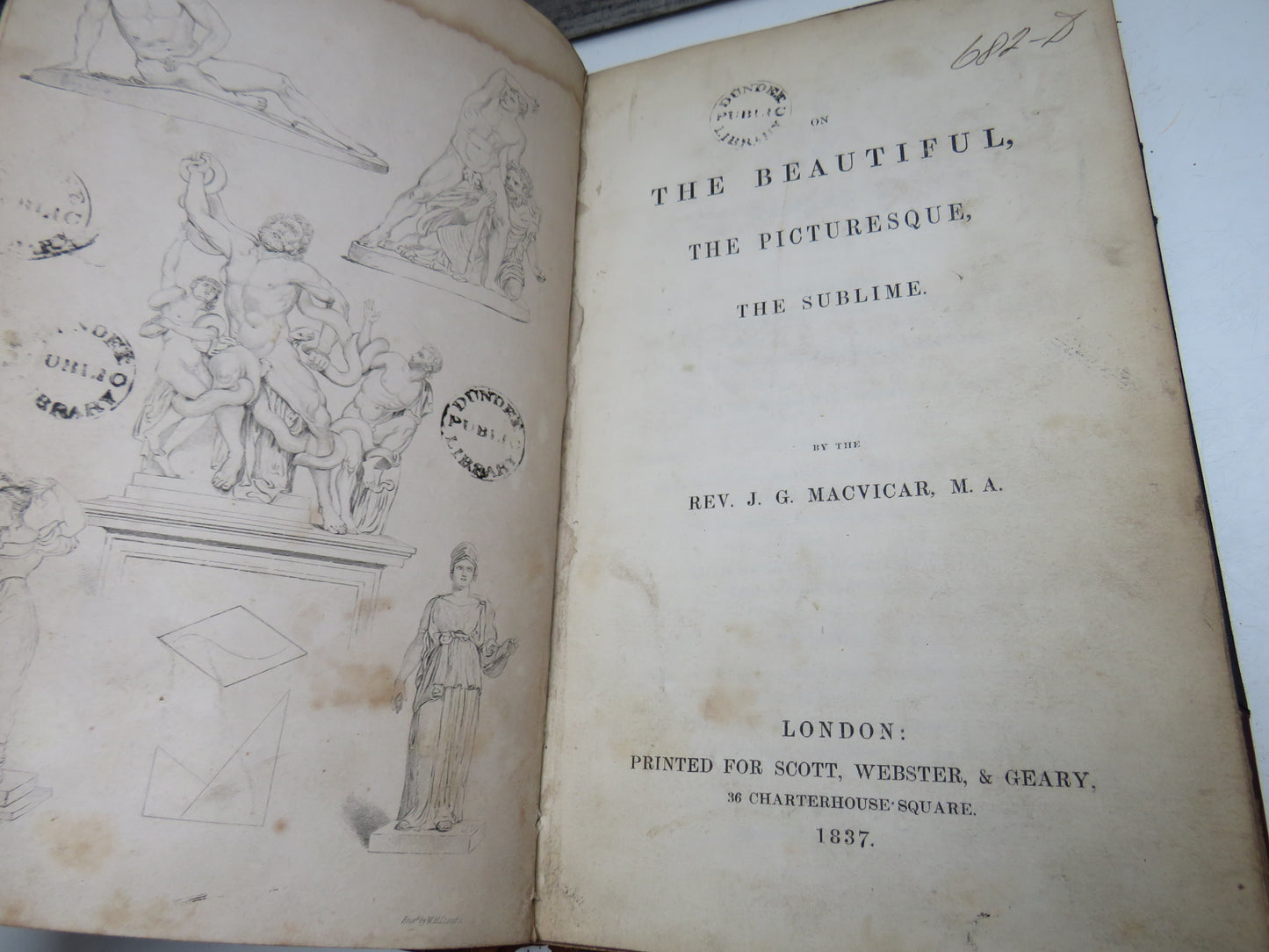 The Beautiful, The Picturesque, The Sublime By The Rev. J. G. Macvicar 1837