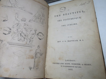 The Beautiful, The Picturesque, The Sublime By The Rev. J. G. Macvicar 1837