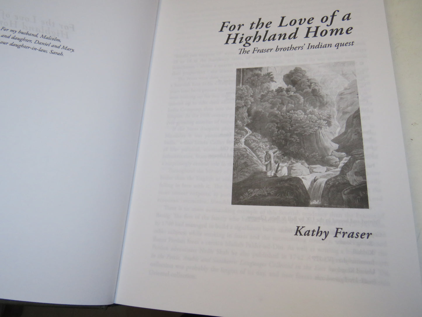 For The Love of a Highland Home The Fraser Brothers' Indian Quest By Kathy Fisher 2016