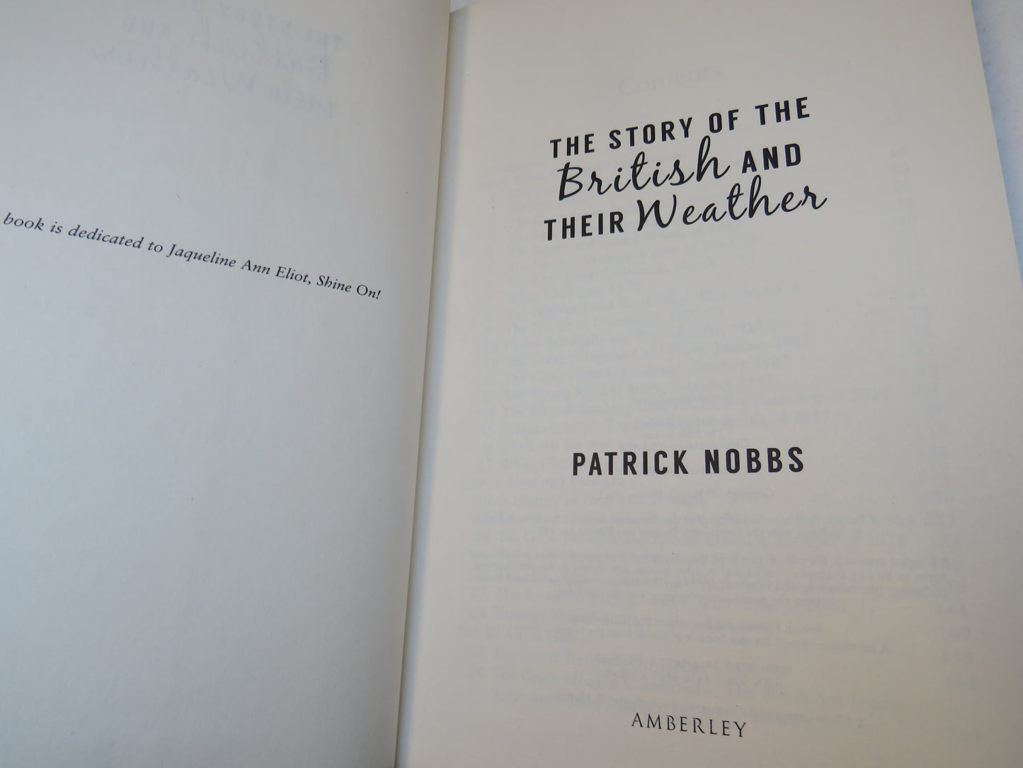 The Story of The British and Their Weather By Patrick Nobbs 2015