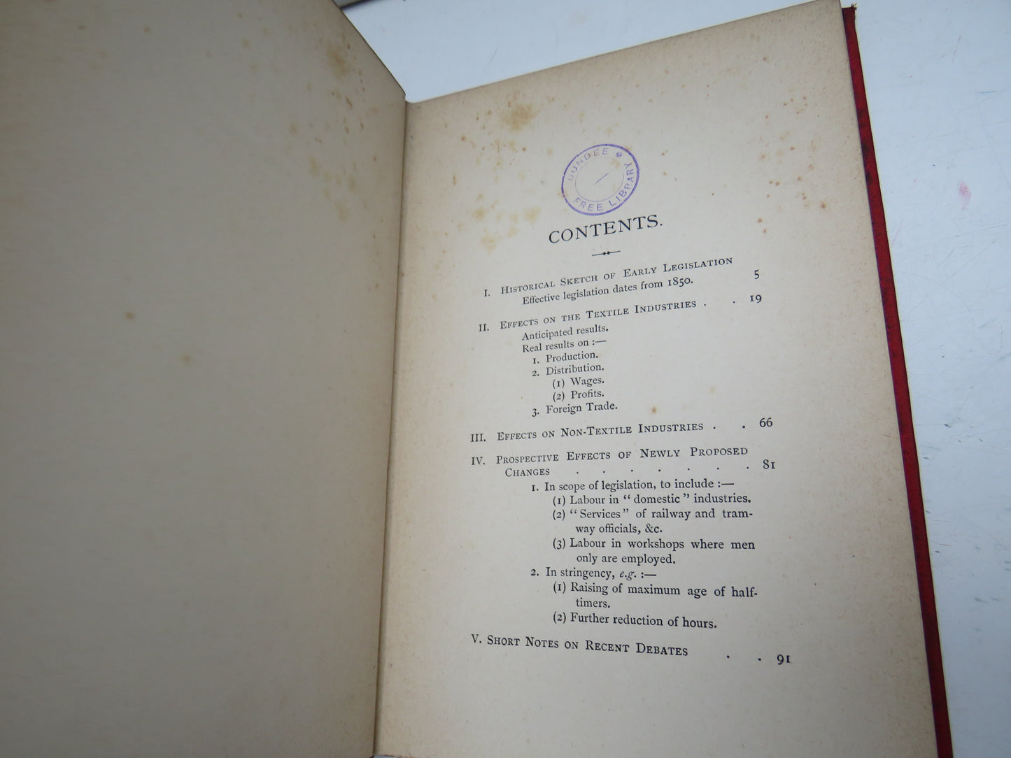 Factory Act Legislation Its Industrial and Commercial Effects, Actual and Prospective Being The Cobden Prize Essay For 1891 By Victorine Jeans 1892