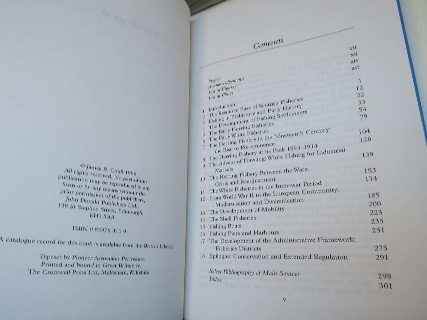 The Sea Fisheries of Scotland A Historical Geography By James R. Coull 1996