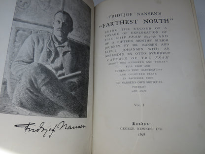 Fridtjof Nansen's "Farthest North" Being The Record of a Voyage of Exploration of the Ship Fram 1893 book image 3