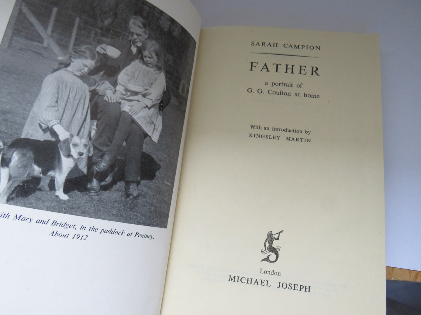 Father A Portrait of G.G. Coulton At Home By Sarah Campion 1948