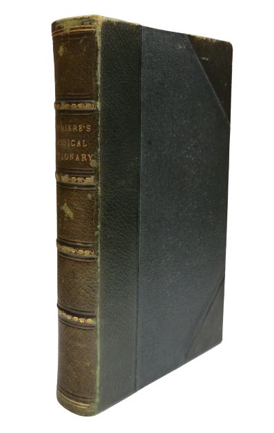 Lempriere's Classical Dictionary by E.H. Barker Antique Book book front cover