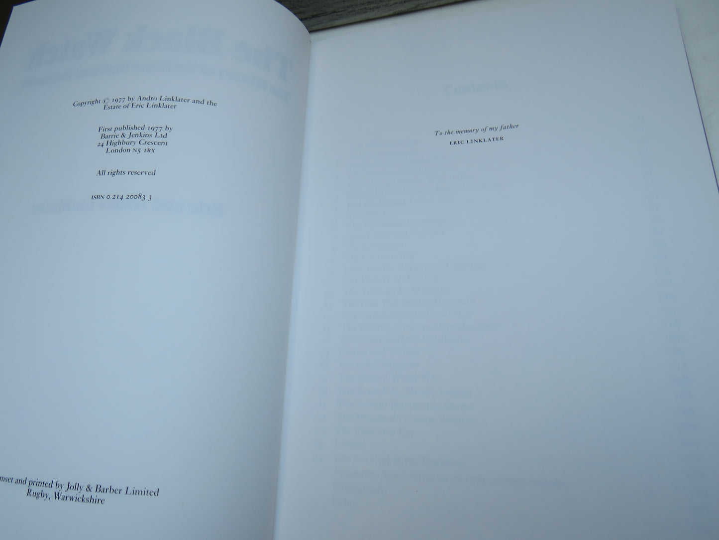 The Black Watch The History of the Royal Highland Regiment By Eric and Andro Linklater 1977