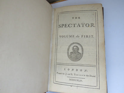 The Spectator Volume The First 1744 book image 4