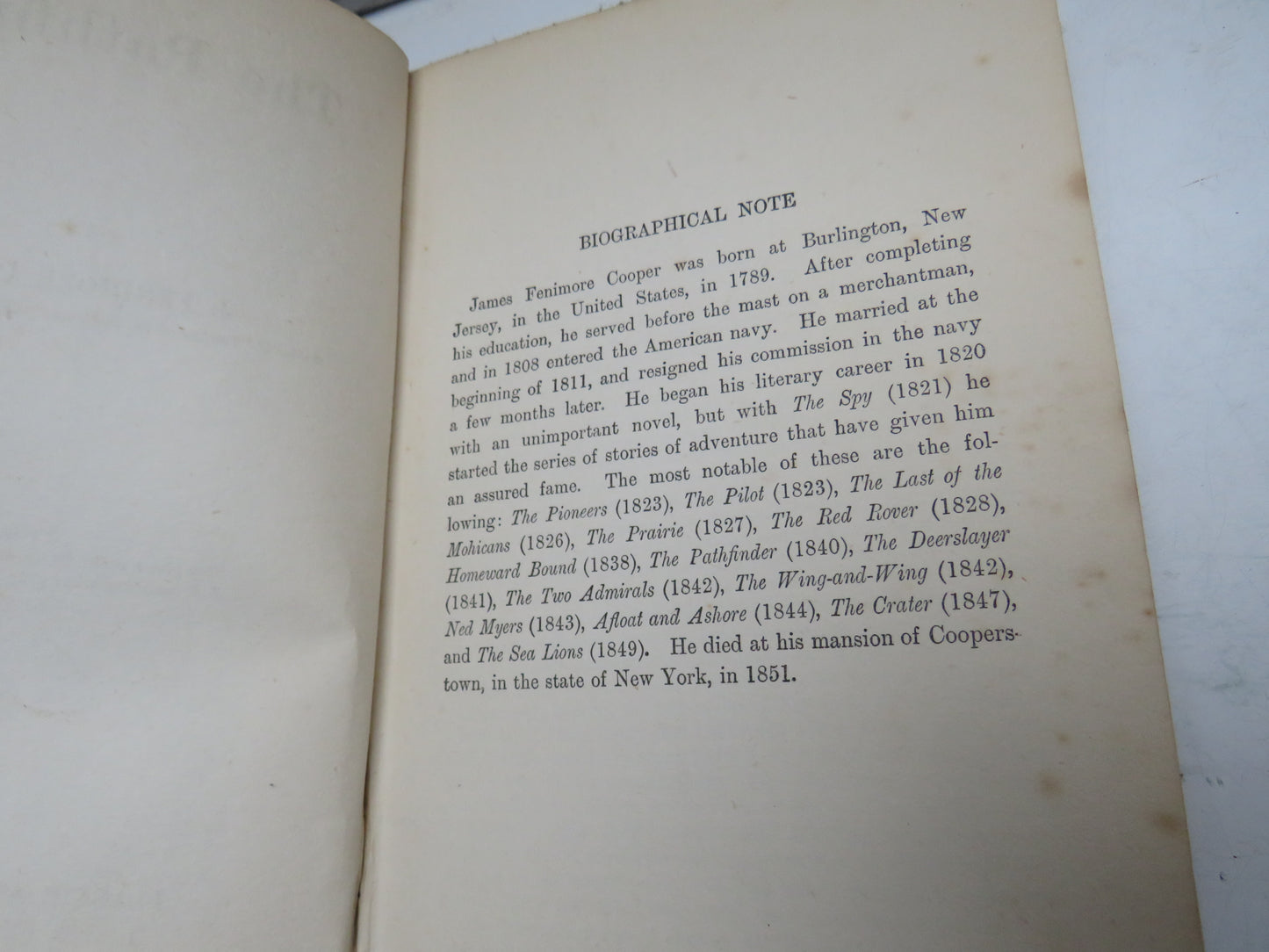 The Pathfinder By J. Fenimore Cooper