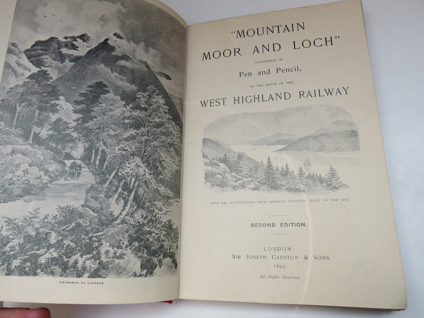 "Mountain Moor and Loch" Illustrated By Pen and Pencil On the Route Of The West Highland Railway 1895