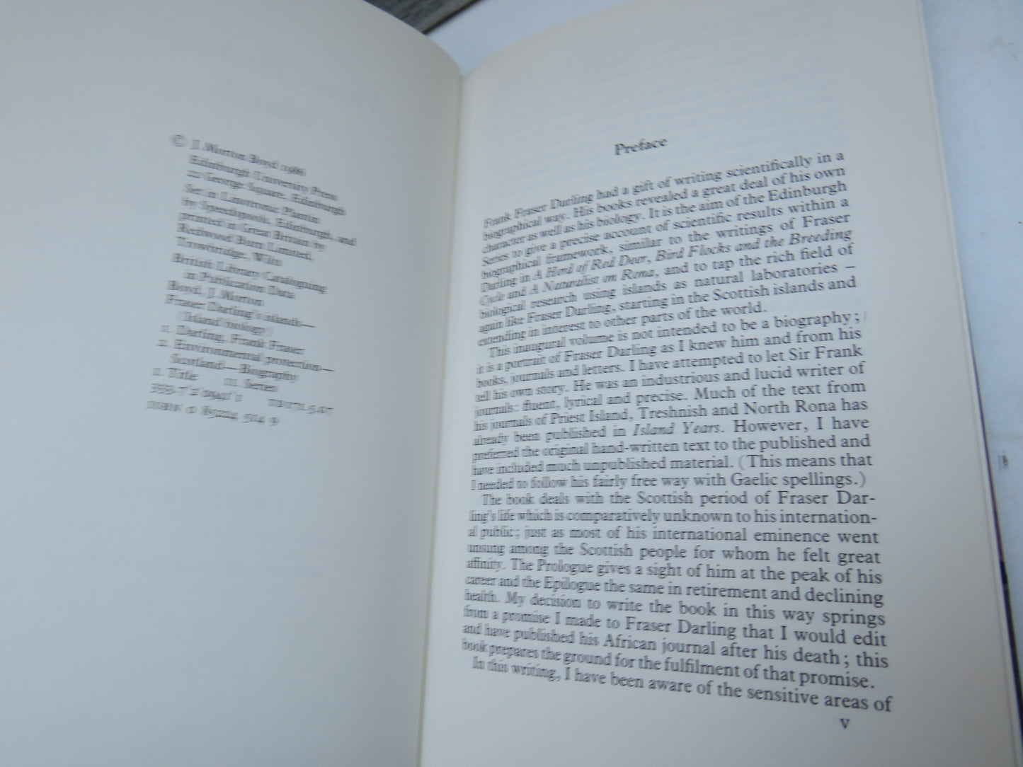 Fraser Darling's Islands By John Morton Boyd 1986