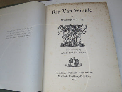 Rip Van Winkle By Washington Irving With Drawing By Arthur Rackham 1907 book image 3