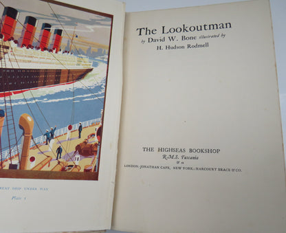 The Lookoutman By David W. Bone Illustrated RM.S.Tuscania High Seas Bookshop 1923 1st Edition book image 4