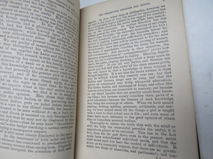 Education: Intellectual, Moral, and Physical By Herbert Spencer 1900