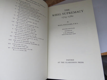 The Whig Supremacy 1714-1760 by Basil Williams 1985 book image 3