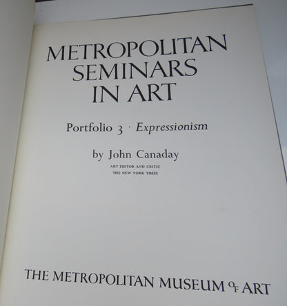 Metropolitan Seminars In Art By John Candy Portfolio 3 Expressionism 1958 book image 5