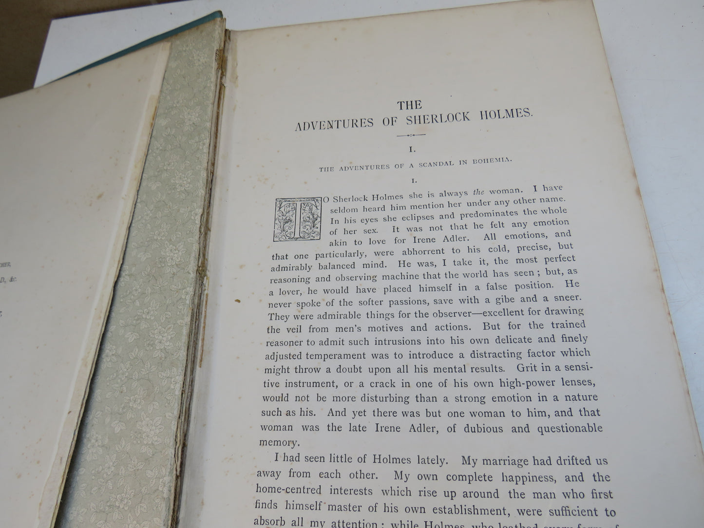 The Adventures of Sherlock Holmes By A. Conan Doyle 1892 1st Edition