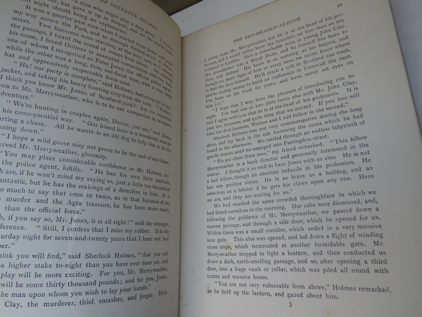 The Adventures of Sherlock Holmes By A. Conan Doyle 1892 1st Edition