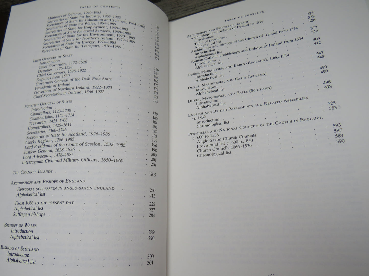 Handbook of British Chronology 1986
