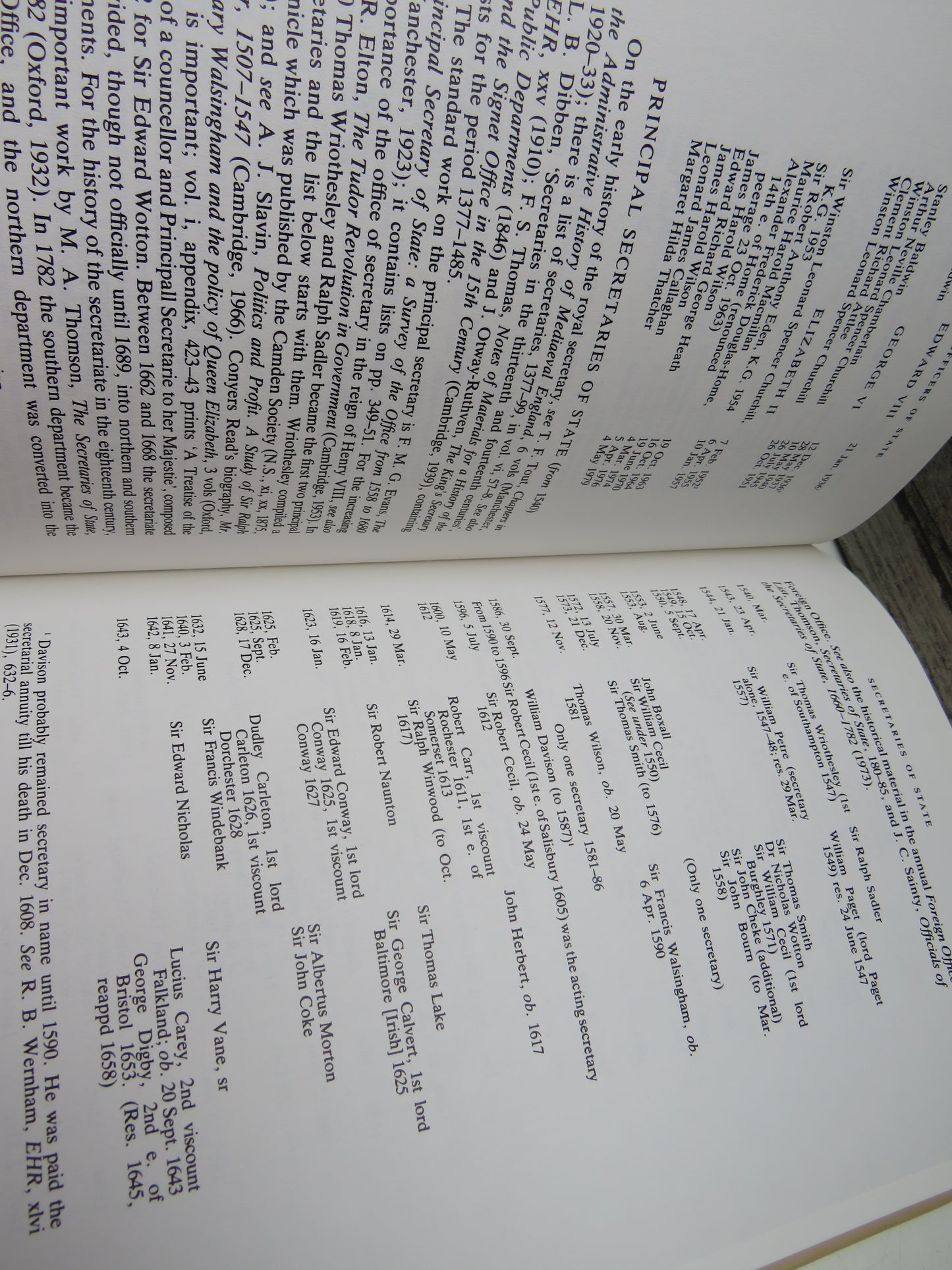 Handbook of British Chronology 1986