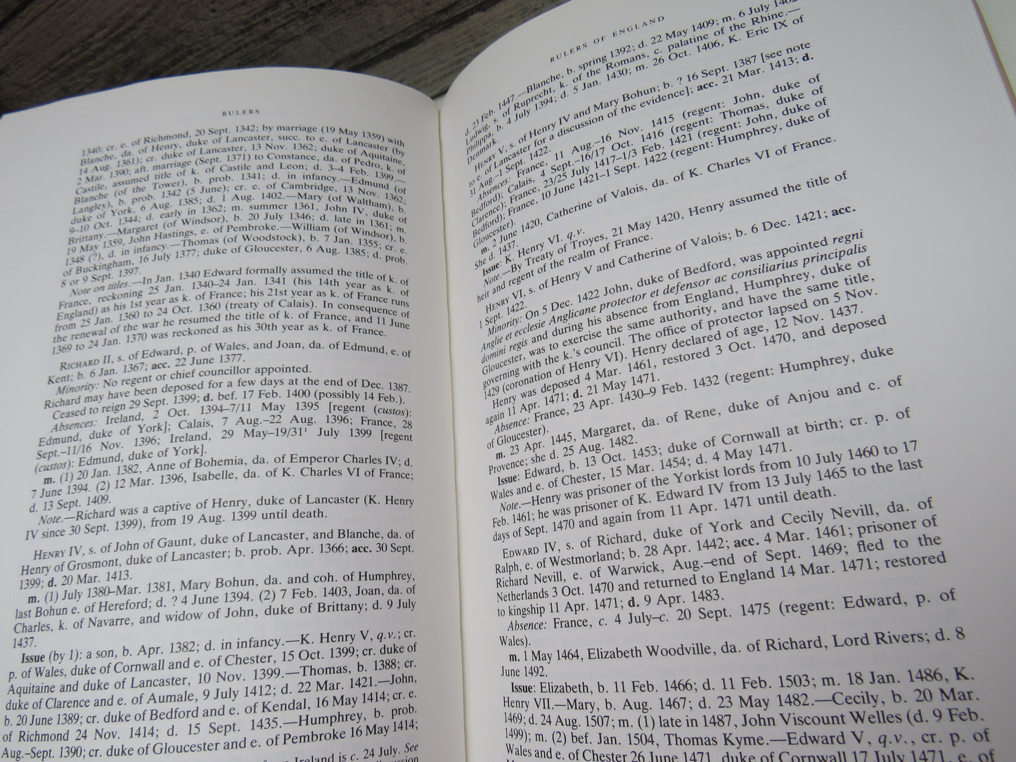 Handbook of British Chronology 1986