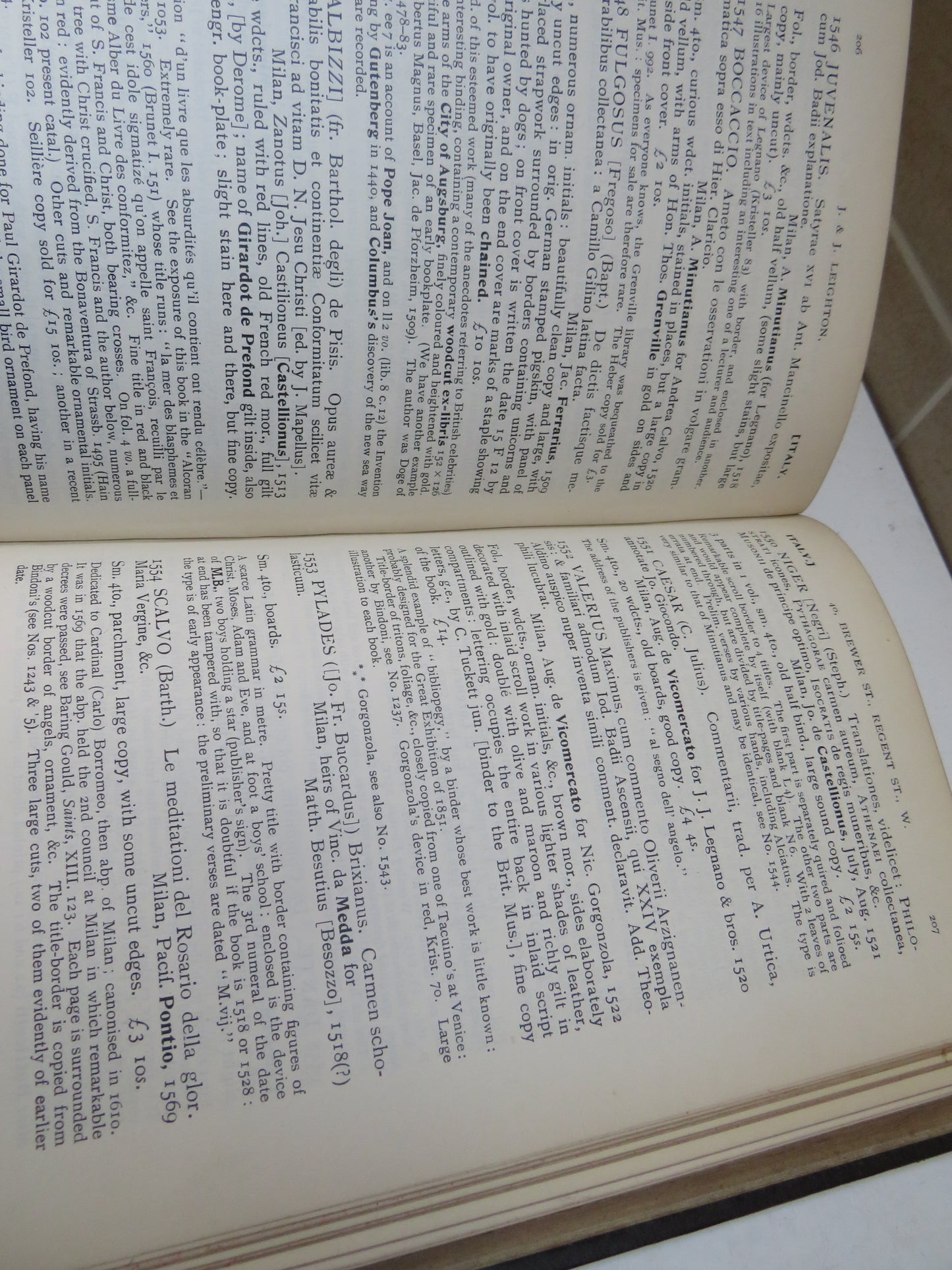 Early Printed Books Arranged By Presses Offered For Sale By J. & J. Leighton