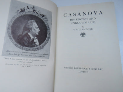Casanova His Known and Unknown Life By S. Guy Endore 1930 1st Edition book image 3