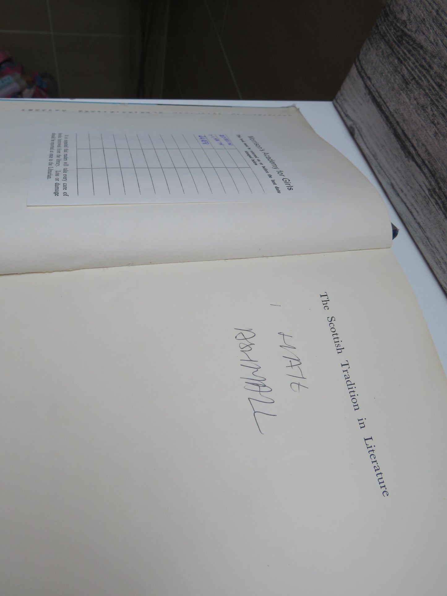 The Scottish Tradition In Literature By Kurt Wittig 1958
