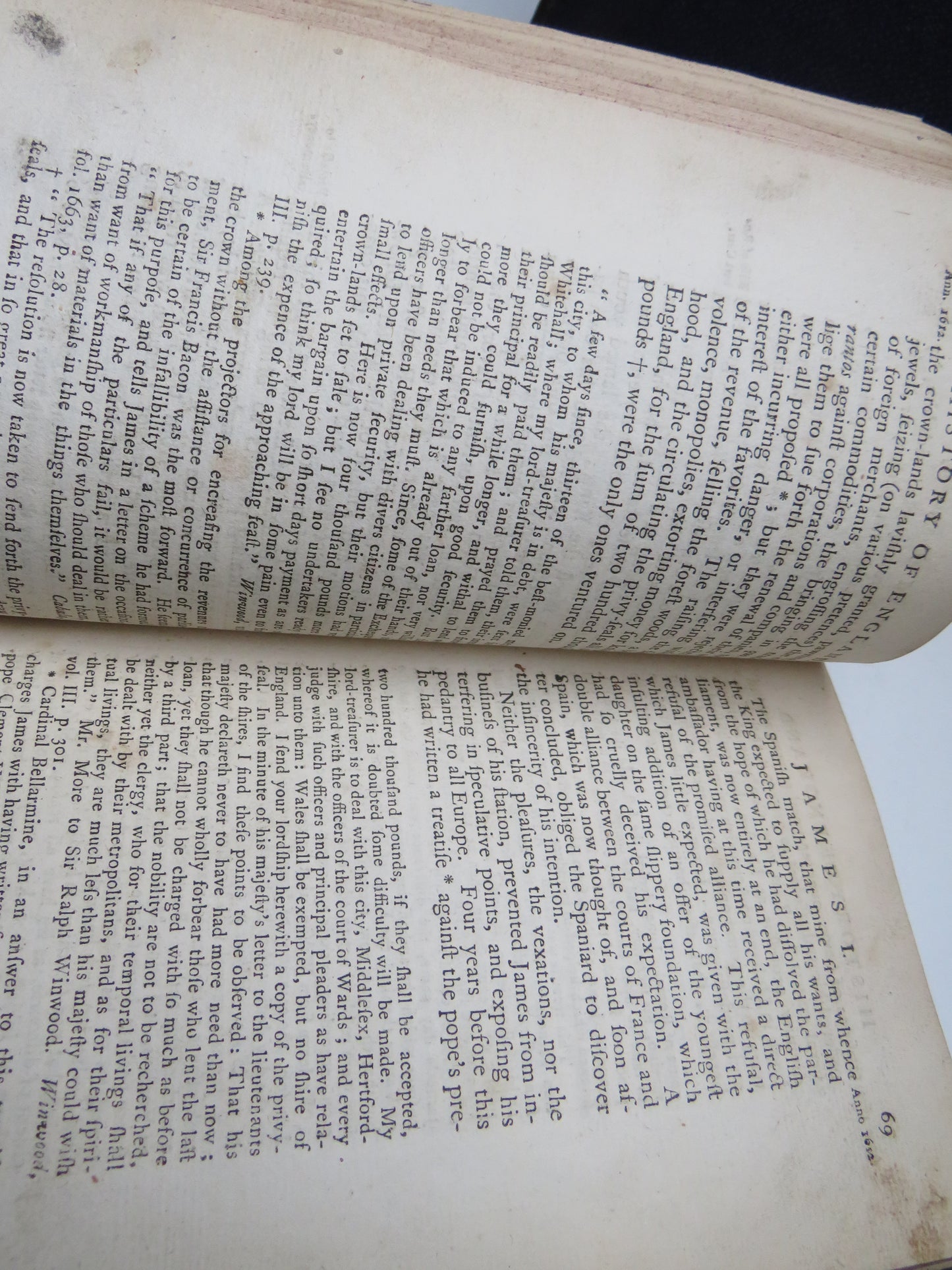 The History of England From The Accession of James I To The Elevation of The House of Hanover By Catherine Macaulay 1769 Edit III Volumes I & II
