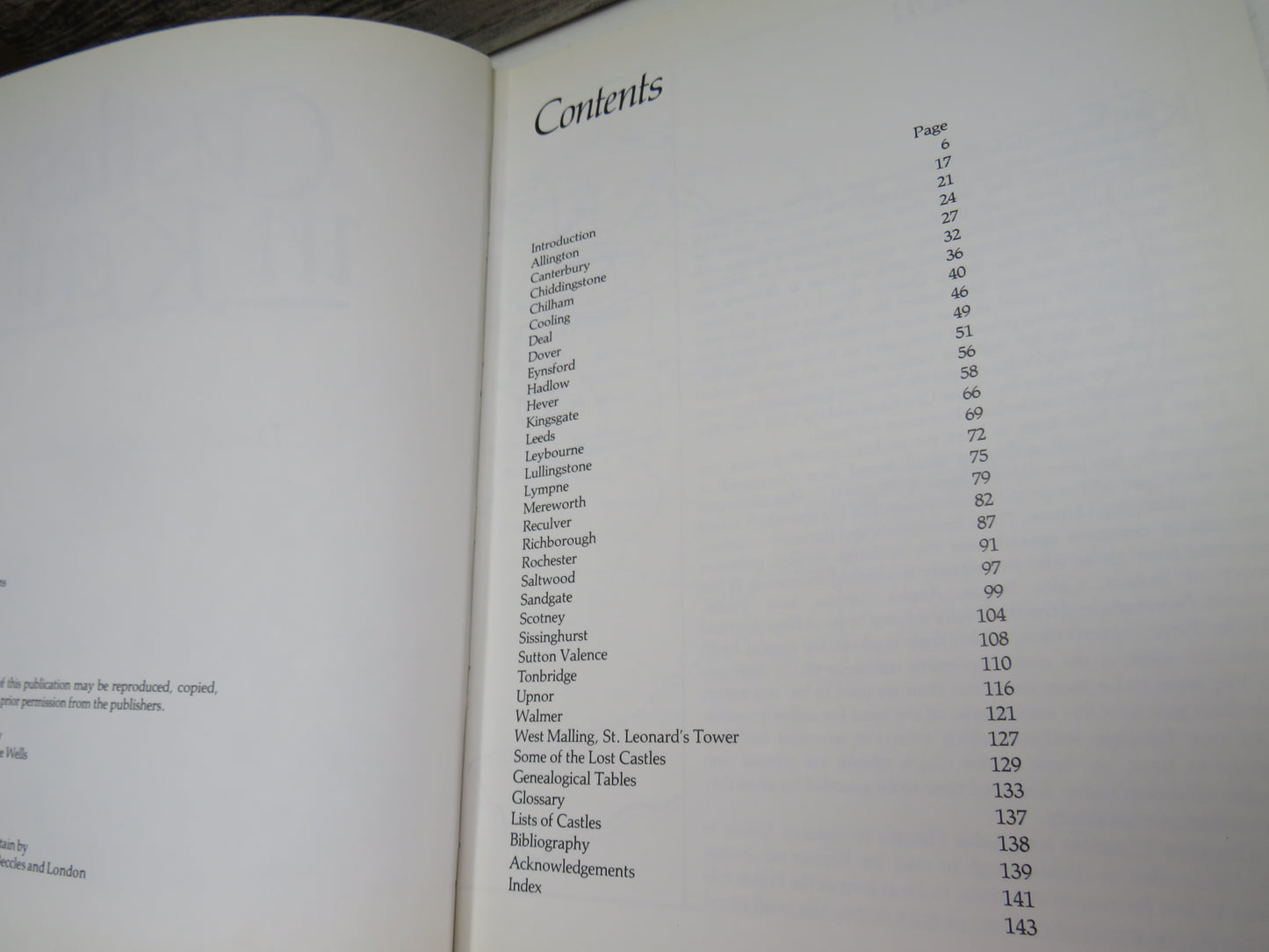 Castles In Kent By David Waldron Smithers 1980