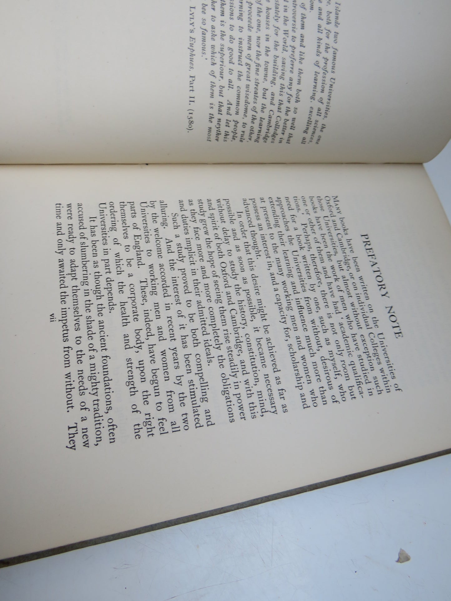 The Older Universities of England Oxford & Cambridge By Albert Mansbridge 1923