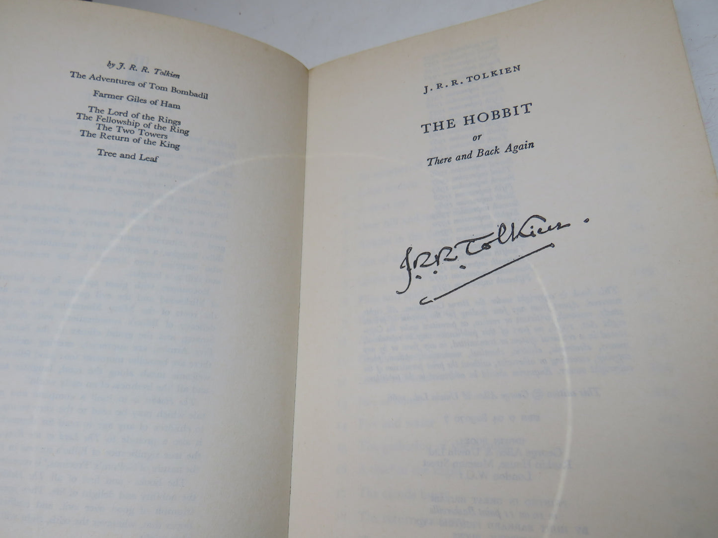 The Hobbit Or There and Back Again By J.R.R. Tolkien 1972