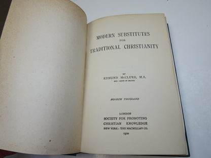 Modern Substitutes For Traditional Christianity By Edmund McClure 1920 book image 4